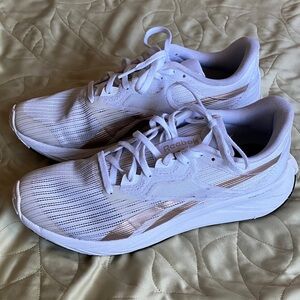 Reebok Women's White and Gold Athletic Shoes